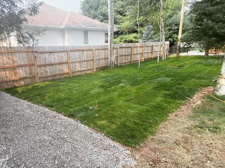 Back yard restored after stump grinding by Two Guys USA